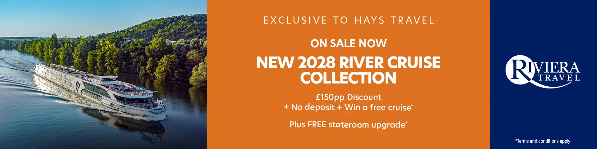 Riviera Travel’s New 2028 River Cruise Collection is on sale now…